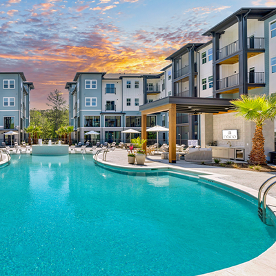 luxury apartments with pool
